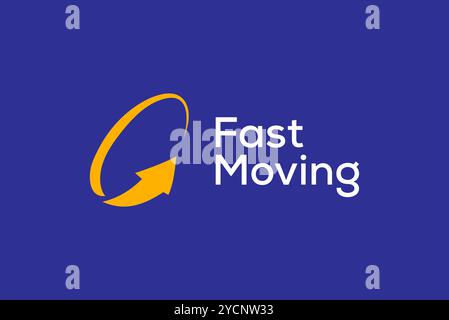 Fast moving aero technology consultant fast forwarding forwarding  logo design for technology band and related company, abstract vector editable Stock Vector