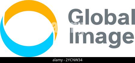 Global communication logo design for technology band and related company, abstract vector editable Stock Vector