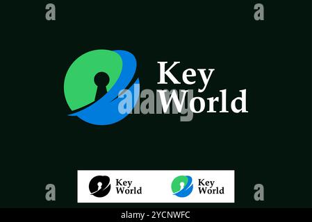 Global Security Keylock logo design represents a seamless blend of protection and accessibility, designed to enhance brand identity corporate image. Stock Vector