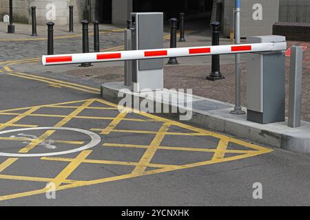 Car park barrier Stock Photo