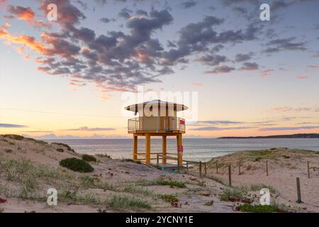 Wanda Beach Lookout Tower Stock Photo