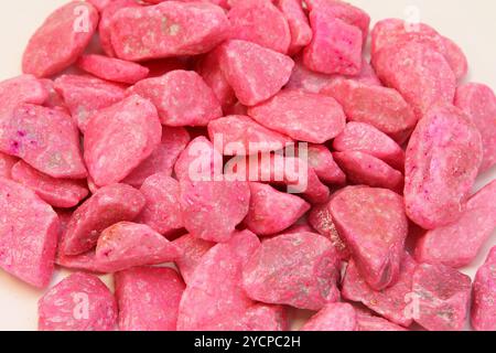 Big bunch of decorative pink rocks Stock Photo - Alamy