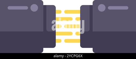 Fiber optic cable transferring data with high speed connection, internet and technology concept Stock Vector
