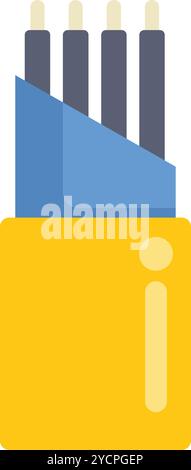 Fiber optic cable showing data transferring through wires in a yellow plug, representing high speed internet and connectivity Stock Vector