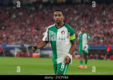 Lisbon, Portugal. 23rd Oct, 2024. Quinten Timber of Feyenoord Rotterdam in action during UEFA Champions League League phase Matchday 3 between Benfica and Feyenoord at Estádio da Luz in Lisbon, Portugal. 10/23/2024 Credit: Brazil Photo Press/Alamy Live News Stock Photo