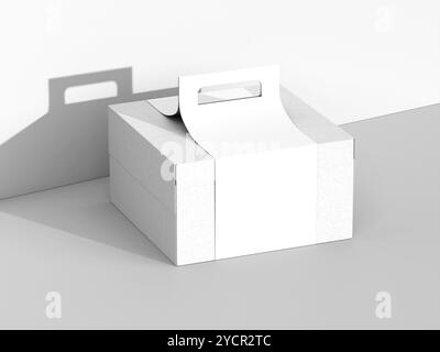 Cake Box Mockup Stock Photo