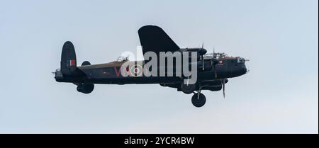 Avro Lancaster at Sanicole Air Show 2024 in Hechtel-Eksel, Belgium Stock Photo