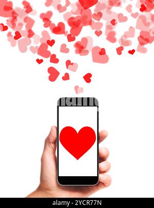 Modern smartphone in hand Stock Photo