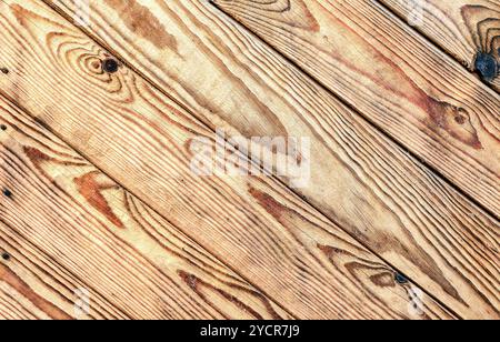 Wooden boards with natural patterns as background Stock Photo