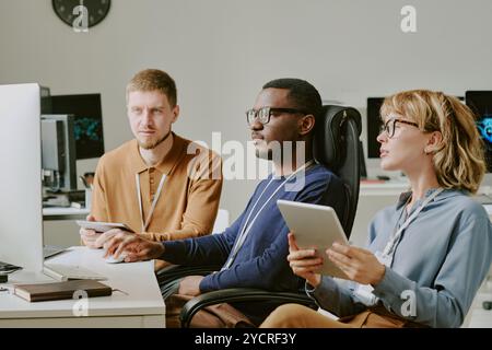 Young IT Specialists Working On New Software Stock Photo