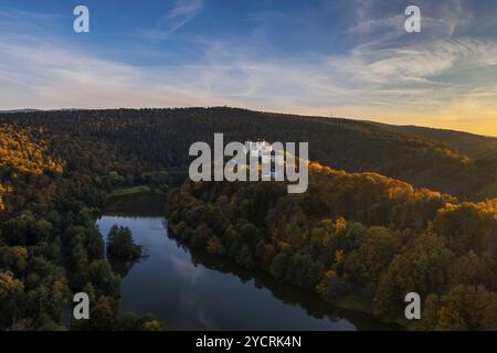 Lockenhaus, Austria, 7 October, 2022: view of the Burg Lockenhaus Castle in the Burgenland region of Austria, Europe Stock Photo