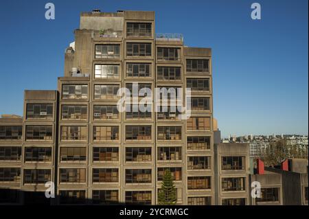 2018-09-16, Sydney, New South Wales, Australia, A view of the famous Sirius building, a social housing project from the 1970s in The Rocks neighbourho Stock Photo