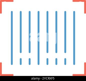 Barcode icon vector image. Suitable for mobile application web application and print media. Stock Vector