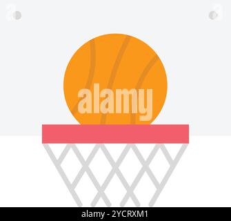 Basketball icon vector image. Suitable for mobile application web application and print media. Stock Vector