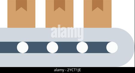 Conveyor icon vector image. Suitable for mobile application web application and print media. Stock Vector