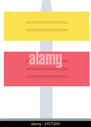 Street Sign icon vector image. Suitable for mobile application web application and print media. Stock Vector