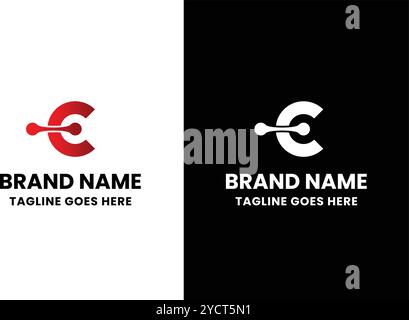 Creative Letter C Logo Stock Vector