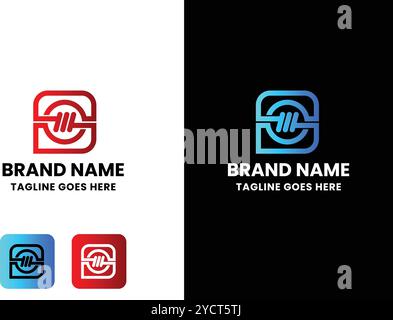 Letter M Creative Logo Stock Vector