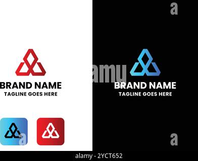 Creatiive A letter Logo Stock Vector