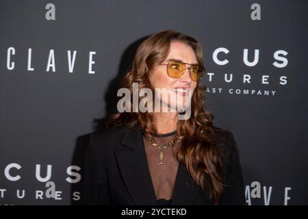 New York, United States. 23rd Oct, 2024. Brooke Shields attends the 'Conclave' New York premiere on October 23, 2024 in New York City. (Photo by Ron Adar/SOPA Images/Sipa USA) Credit: Sipa USA/Alamy Live News Stock Photo