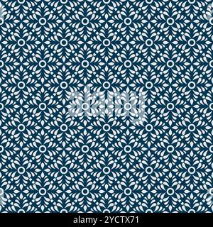 Tile Ornament Seamless Pattern. Geometric Pattern. Talavera or Azulejos Pattern Stock Vector