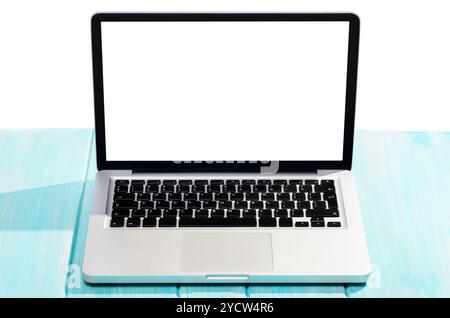 Modern laptop computer, top view Stock Photo