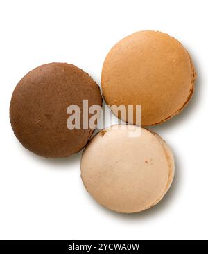 Colored three macarons Stock Photo