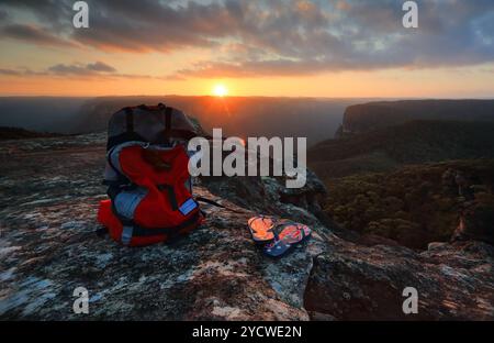 Exploring Australia - Sunset Blue Mountains Stock Photo