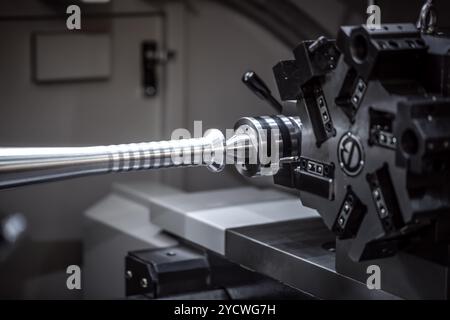 Metalworking CNC milling machine. Stock Photo