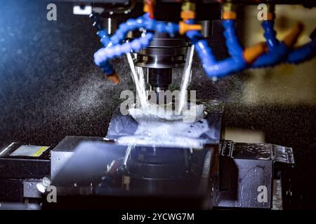 Metalworking CNC milling machine. Stock Photo
