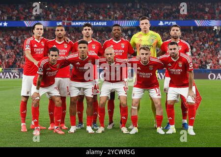 Lisbon, Portugal. 23rd Oct, 2024. Benfica team group line-up (Benfica) Football/Soccer : UEFA 'Champions League' league phase match day 3 between SL Benfica 1-3 Feyenoord at the Estadio do SL Benfica in Lisbon, Portugal . Credit: Mutsu Kawamori/AFLO/Alamy Live News Stock Photo