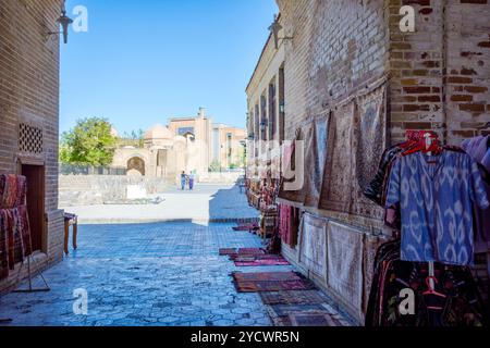 Carpets for sale, Bukhara Stock Photo