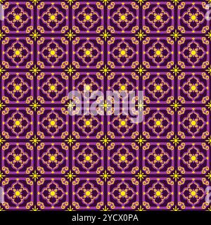 Ceramic Tile Pattern Simple Design. Talavera Design Pattern Stock Vector