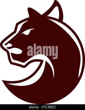 Jaguar icon logo design template Stock Vector