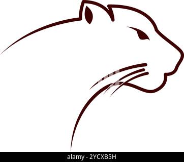 Jaguar icon logo design template Stock Vector