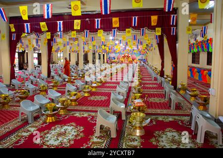 Precepts Robe Buddhist priests monastery Kathina ceremony for thai people observe ...