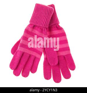 Knitted woolen baby gloves Stock Photo