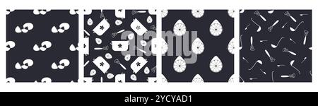 Seamless pattern with whisks and ladles Stock Vector