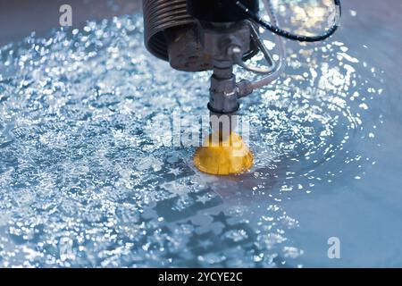 CNC water jet cutting machine Stock Photo