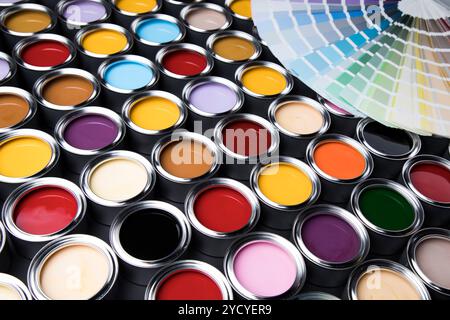 Color palette, can background Stock Photo