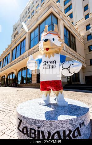 Wolf Zabivaka, official mascot of 2018 FIFA World Cup Stock Photo