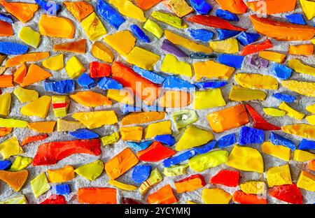 Abstract colorful mosaic texture as background Stock Photo