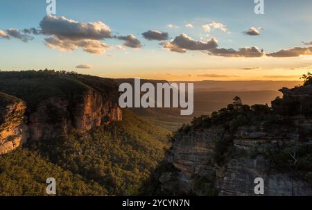 Katoomba Blue Mountains views Australia Stock Photo