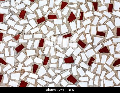 Abstract mosaic texture of broken tiles as background Stock Photo