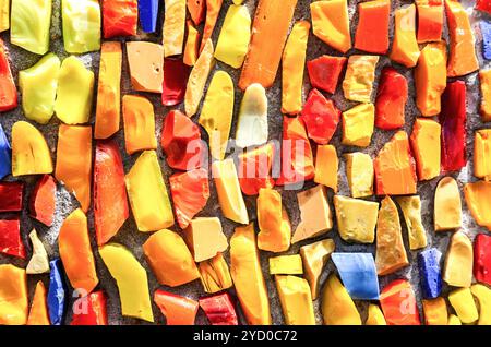 Abstract colorful mosaic texture as background Stock Photo