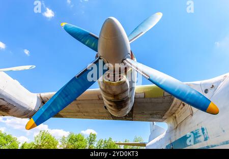 Turbine of an old russian turboprop aircraft Stock Photo - Alamy