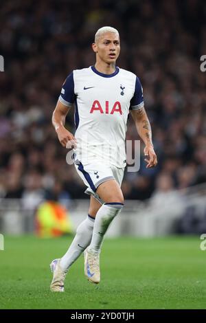 LONDON, UK - 24th Oct 2024:  Richarlison of Tottenham Hotspur during the UEFA Europa League match between Tottenham Hotspur and AZ Alkmaar at Tottenham Hotspur Stadium  (Credit: Craig Mercer/ Alamy Live News) Stock Photo