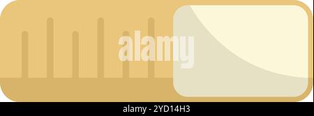 Loading bar is partially full on a white background, showing that something is in progress Stock Vector