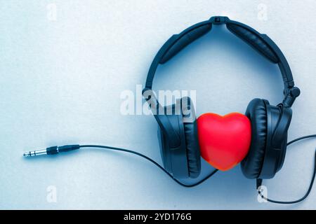 Enjoy listen music Stock Photo