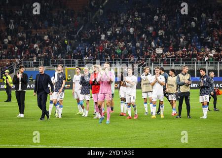 Milan, Italie. 22nd Oct, 2024. Players of Brugge during the UEFA Champions League, League Phase MD3 football match between AC Milan and Club Brugge on October 22, 2024 at San Siro stadium in Milan, Italy - Photo Matthieu Mirville (F Bertani)/DPPI Credit: DPPI Media/Alamy Live News Stock Photo